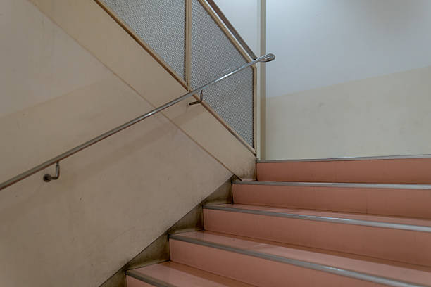 Minimalist Staircase Design with Gentle Colors