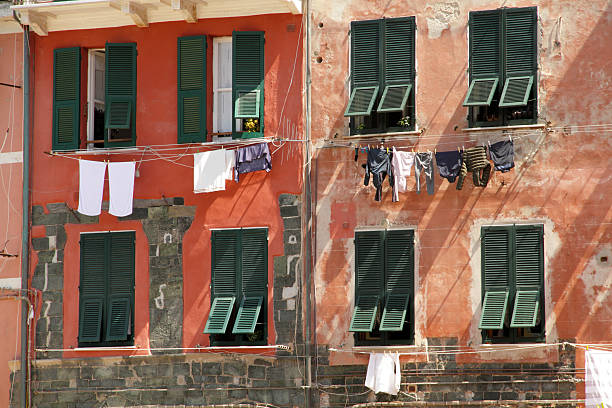 istock Narrow Alleyway View with Laundry, Cinque Terre 2239411698