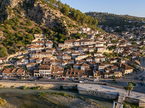 istock Traditional hillside village with white houses 2239413548