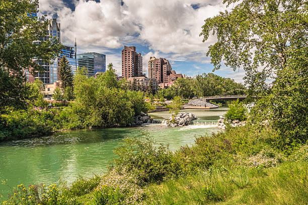Calgary is a modern Canadian city in Alberta province.