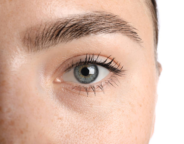 istock Woman before cosmetic procedure on white background, closeup 2239443092