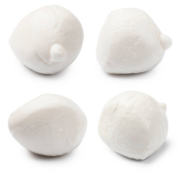 istock Mozzarella cheese balls isolated on white, set 2239446951