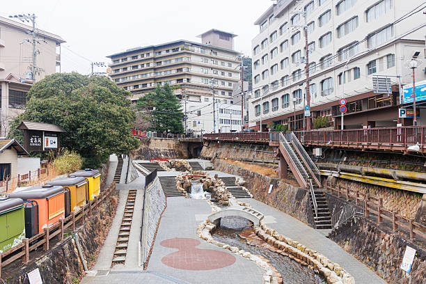 Arima Onsen, one of Japan’s oldest hot spring towns, located in the mountains north of Kobe.