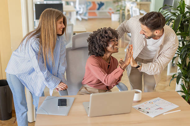 istock Friends interacting joyfully, sharing positive moments 2239455754