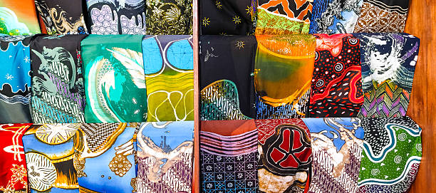 Batik fabric comes from Indonesia, taken from the front position