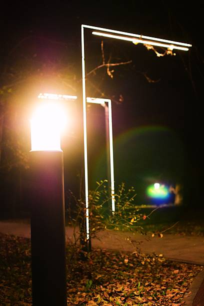 istock Lanterns in the night park 2239474229