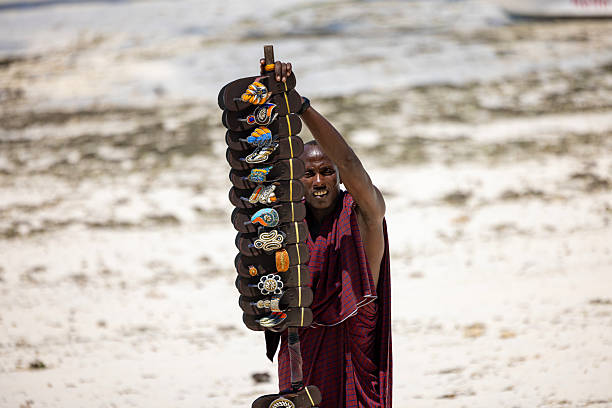 Handmade traditional slippers at Zanzibar beach
