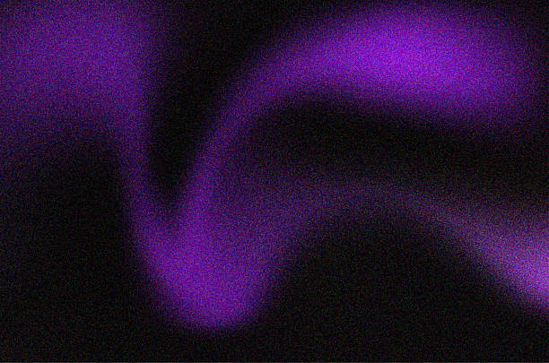 istock Abstract purple and black background with blurred and grainy texture and light streaks forming waves 2239495756