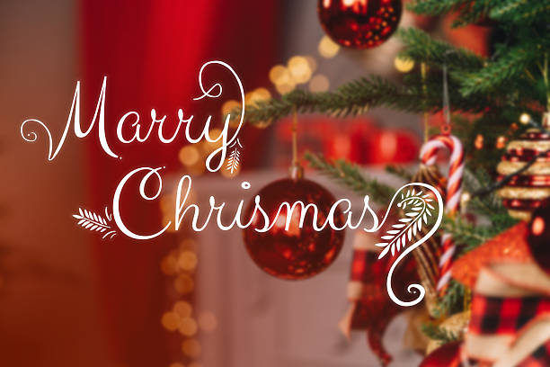 istock Decorative Christmas tree with ornaments and warm holiday lights shining brightly 2239502596