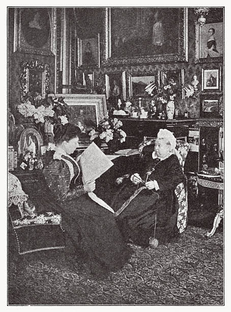 istock Queen Victoria and daughter Princess Beatrice, halftone print, published 1897 2239511162
