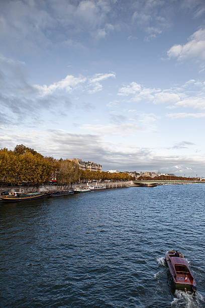 istock River transport on the river in Paris 2239518922