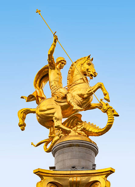 istock St. George statue (Liberty monument) on Tbilisi Freedom square, Georgia 2239519871