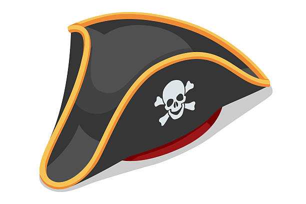 istock A classic Isometric black pirate hat adorned with a white skull and crossbones emblem, symbolizing swashbuckling adventure. Pirate, sea robber, Marauder, Desperado, Ruthless 2239545497
