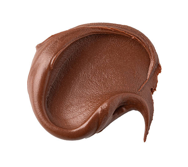 istock Smear of tasty chocolate paste on white background 2239551155
