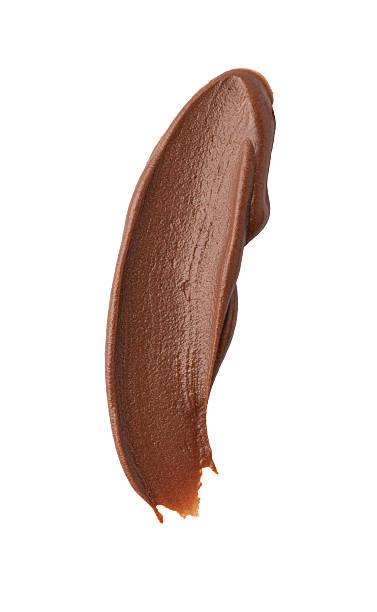 istock Smear of tasty chocolate paste on white background 2239551167