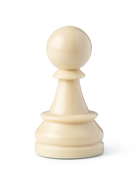 istock White pawn chess piece standing on white background 2239554755