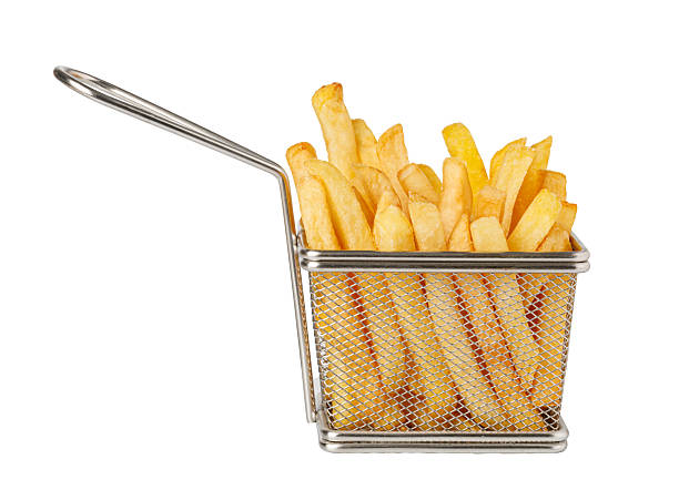 istock French fries overflowing a metallic basket with handle 2239555513