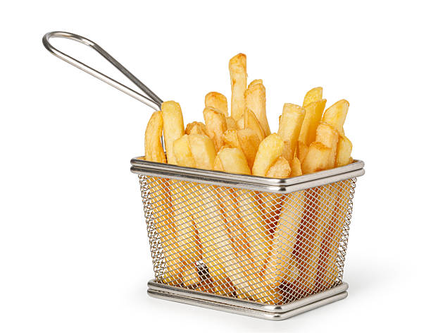 istock French fries overflowing a metallic basket with handle 2239555525