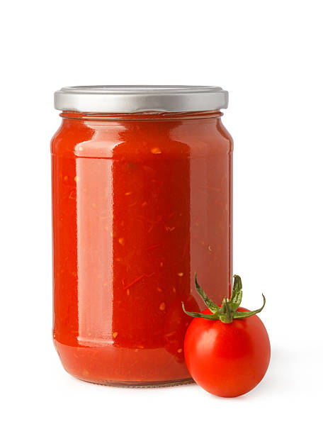 istock Tomato sauce in jar with fresh ingredient 2239556845