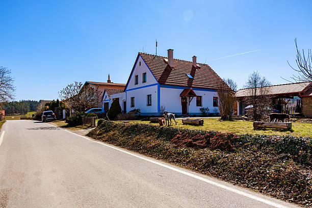 Countryside on a spring sunny bright day.