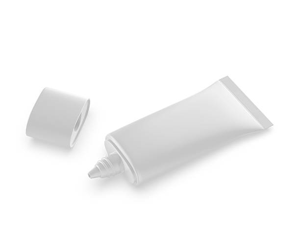 istock Blank PE cosmetic tube with nozzle tip and screw cap for moisturizer template mockup. 2239560185