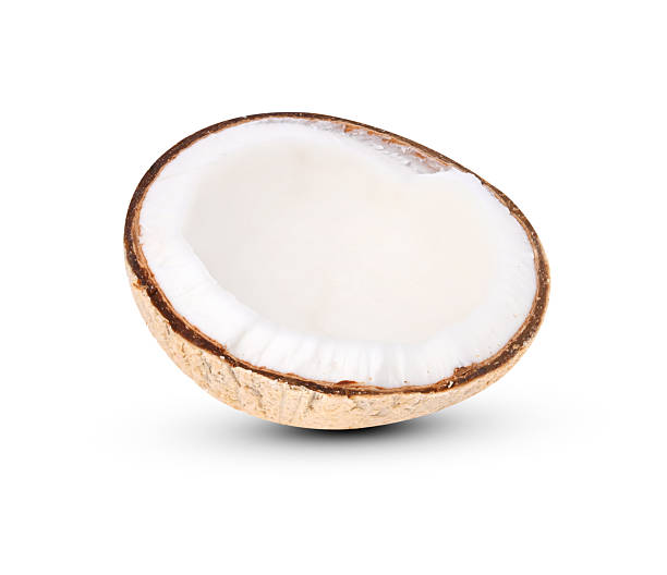 istock Coconut , pieces or half of coconut isolated on white Background 2239574387