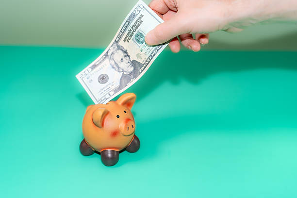 istock Saving Twenty Dollars in a Piggy Bank 2239576411