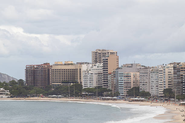 Copacabana Beach in Rio de Janeiro, Brazil - June 12, 2025: view of Copacabana Beach in Rio de Janeiro.