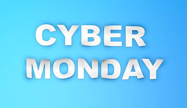 istock Cyber Monday Paper Text on Blue Background 2239598696