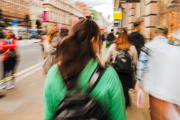 istock Crowded streets in London city. 2239610787
