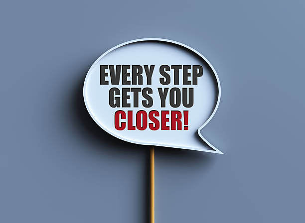 istock Word writing text Every Step Gets You Closer. Business concept for Keep moving to reach your goals 2239611926