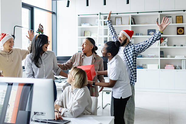 istock Christmas at the office 2239614669