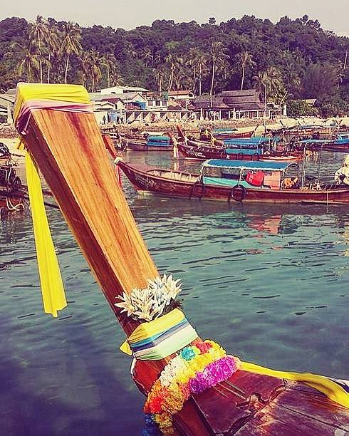 istock Traditional Longtail Boats at Koh Phi Phi Island, Thailand 2239614834
