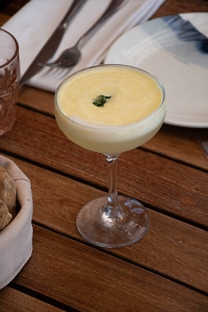 istock pisco sour cocktail drink on restaurant table 2239618878