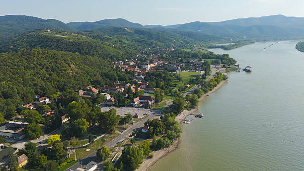 istock Drone View of Visegrad Town Hungary 2239619210