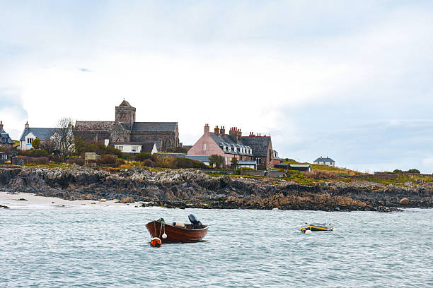 Iona Abbey from the sea, the foundation of Christianity spreading throughout Scotland and one of the oldest Christian religious centres in Western Europe.