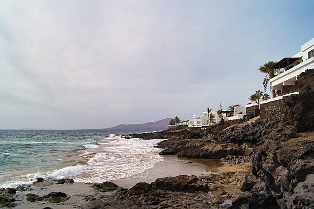 istock Volcanic Coast and White Villas Lanzarote 2239624527