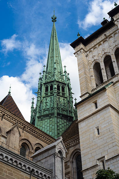 Paris, France: High section of the American Church in Paris
