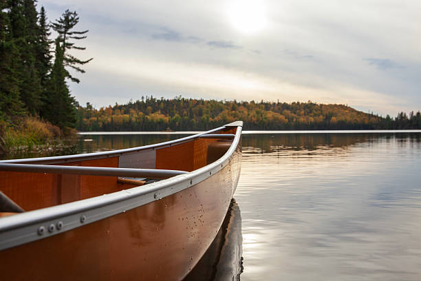 istock Ultralight canoe low angle selective focus on a Boundary Waters trout lake on an overcast fall day 2239651910