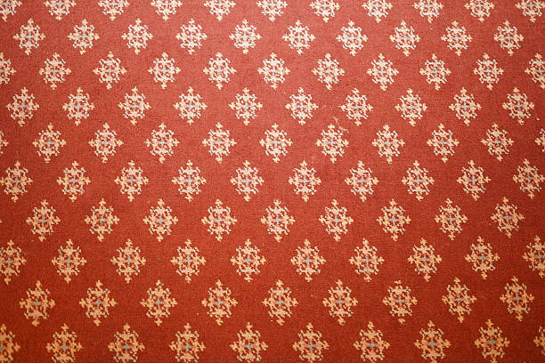 istock The tablecloth background has a beautiful red color. 2239661661