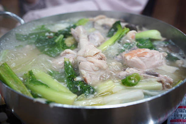 istock Traditional Korean Chicken Soup (Dak-han-mari) in Hot Pot 2239664717