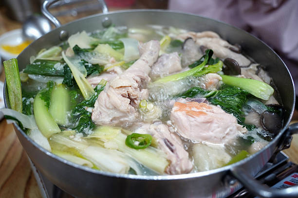 istock Traditional Korean Chicken Soup (Dak-han-mari) in Hot Pot 2239664741