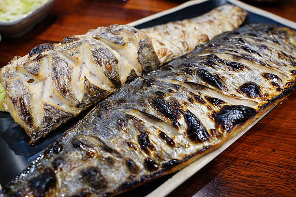 istock Delicious Korean Grilled Mackerel (Godeungeo Gui) on Plate 2239664790
