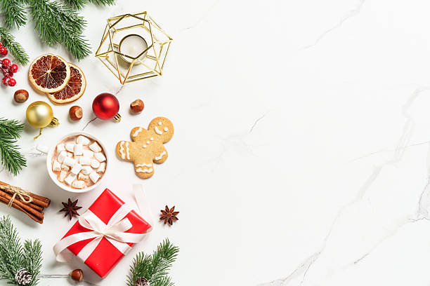 istock Christmas spices with Gingerbread cookies and hot chocolate. 2239700511