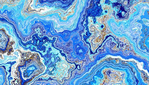 istock Luxury marble and gold abstract background texture. Aqua Menthe, Phantom Blue,Indigo ocean blue marbling with natural luxury style swirls of marble and gold powder 2239713997