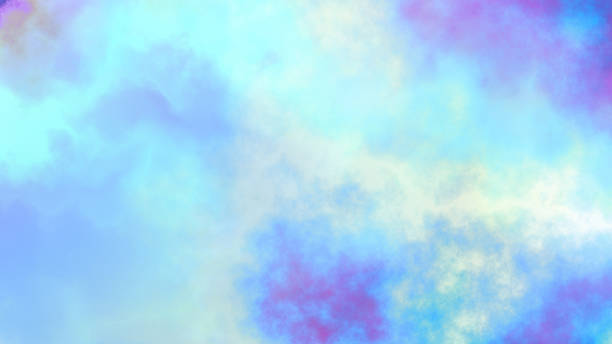 istock Abstract cloudy gradient background. Unicorn colorful rainbow clouds wide texture. 2239714162