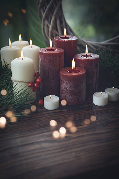 istock Atmospheric still life with candles 2239715973