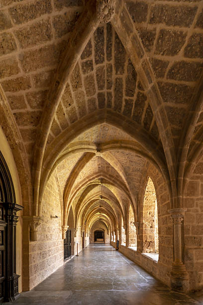 istock Cloister of a Spanish medieval stone monastery 2239718781