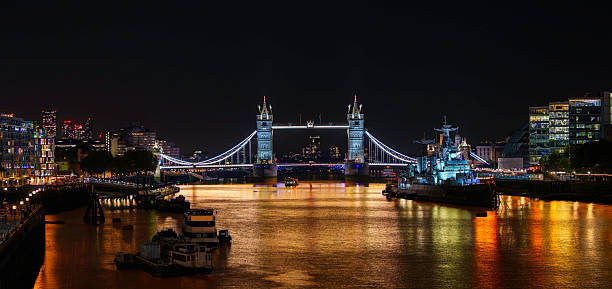 istock London city night skyline and Tower Bridge 2239719375
