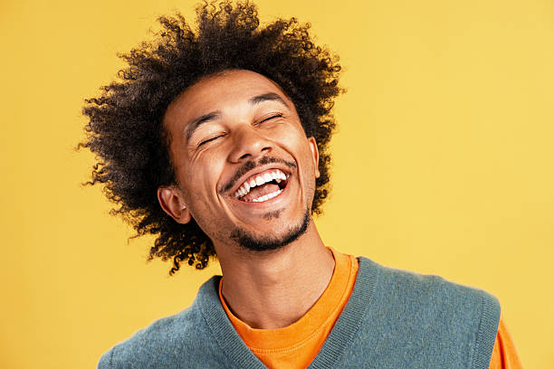 istock Young african american man joyful laughing with eyes closed 2239722328